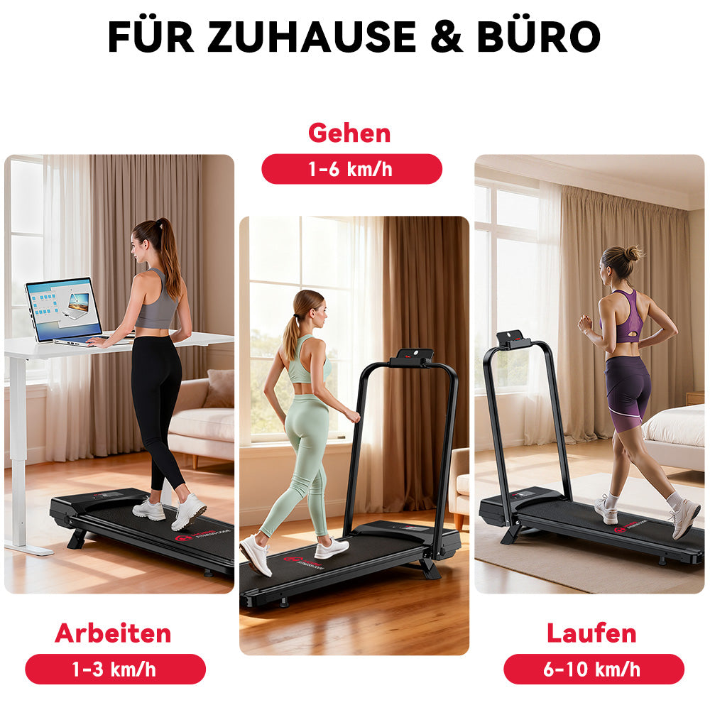 Klappbares Laufband C1, Tempo 1-10KM/H, 5 % Manuelle Steigung