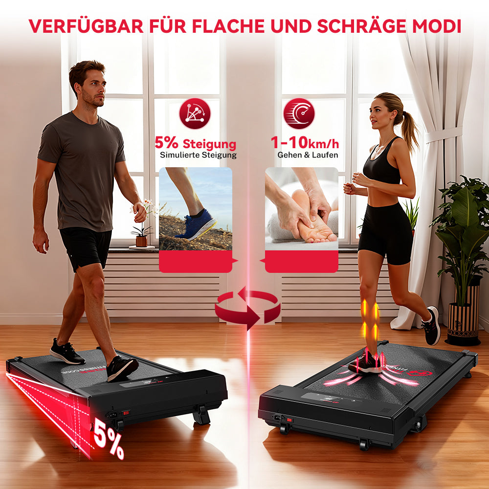 Laufband C1, Tempo 1-10KM/H, 5 % Manuelle Steigung