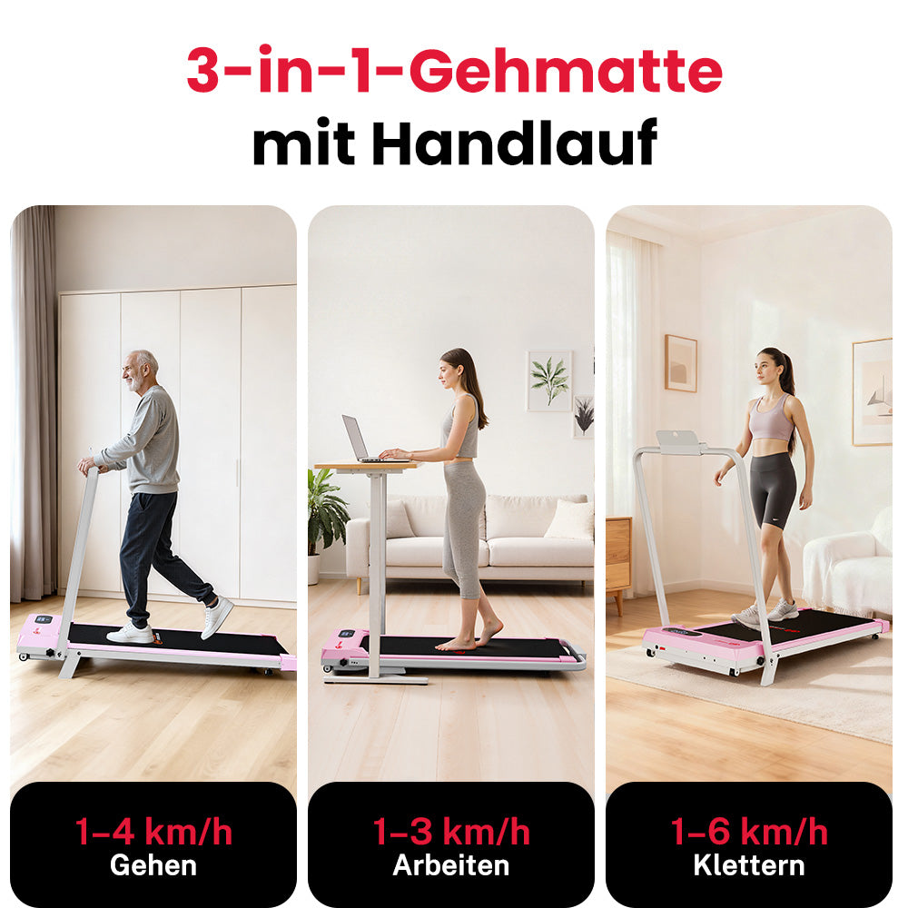 Laufband T7, Tempo 1-6KM/H, 5 % Manuelle Steigung