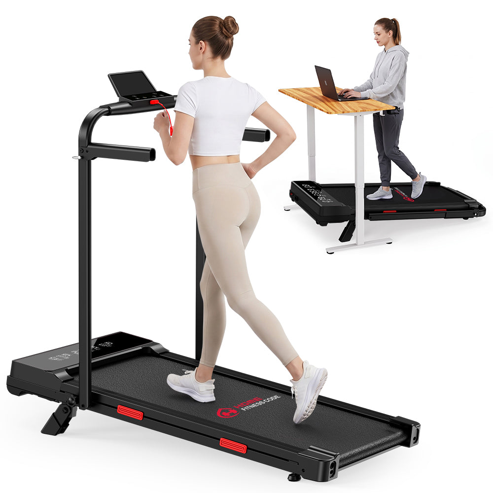 Klappbares Laufband Q2 Pro mit 5 % Manuelle Steigung, Geschwindigkeit 1–10 km/h (Neue Version)