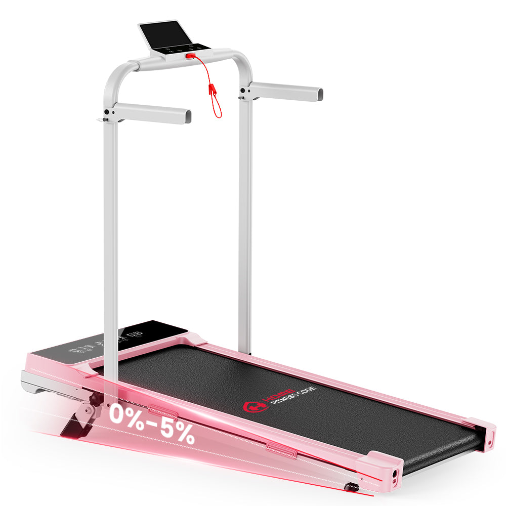 Klappbares Laufband Q2 Pro mit 5 % Manuelle Steigung, Geschwindigkeit 1–10 km/h (Neue Version)