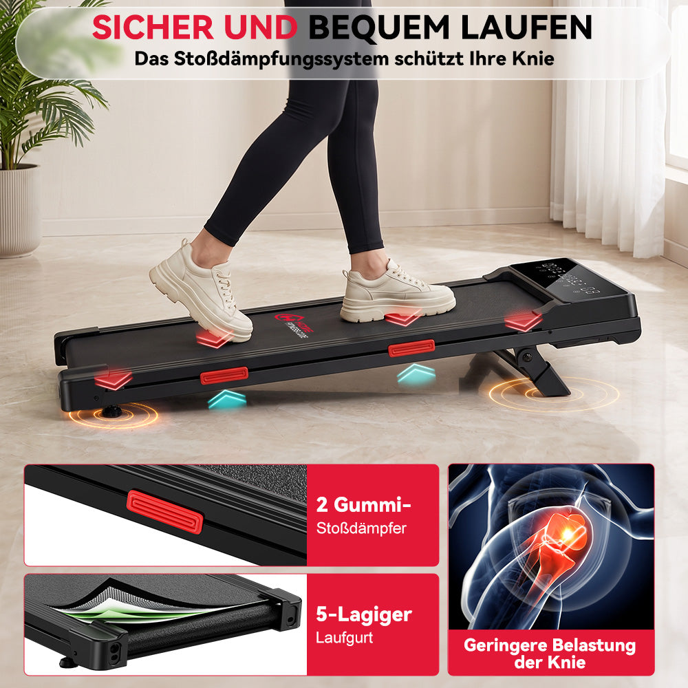 Laufband Q2 Pro mit 5 % Manuelle Steigung, Geschwindigkeit 1–10 km/h (Neue Version)