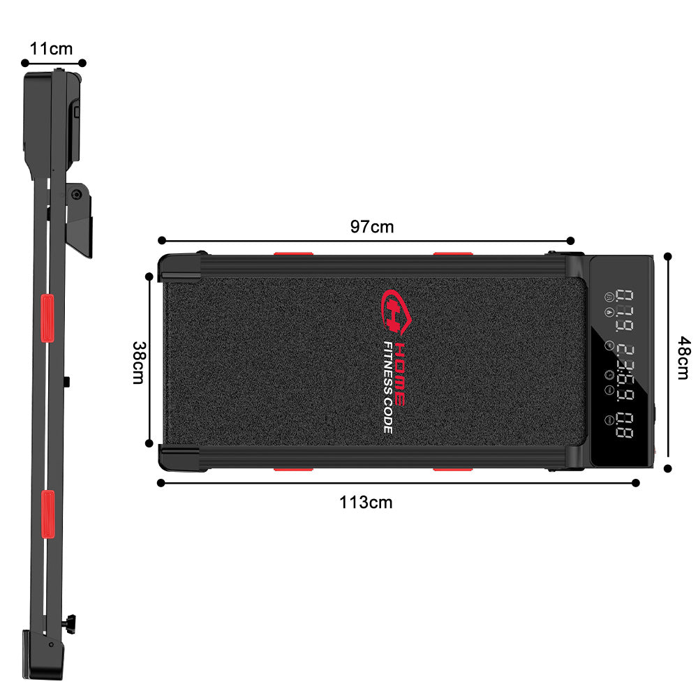 Laufband Q2 Pro mit 5 % Manuelle Steigung, Geschwindigkeit 1–10 km/h (Neue Version)