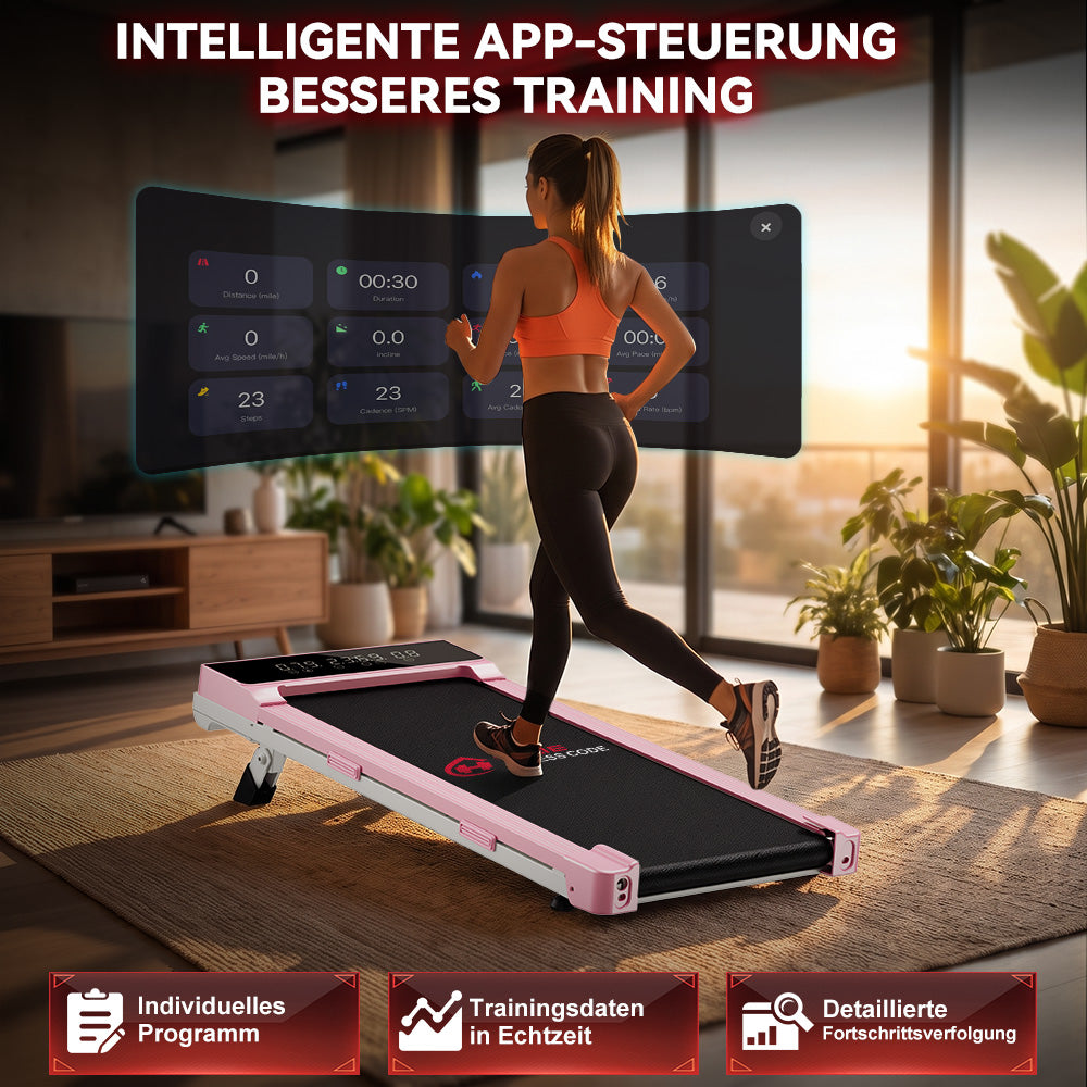 Laufband Q2 Pro mit 5 % Manuelle Steigung, Geschwindigkeit 1–10 km/h (Neue Version)