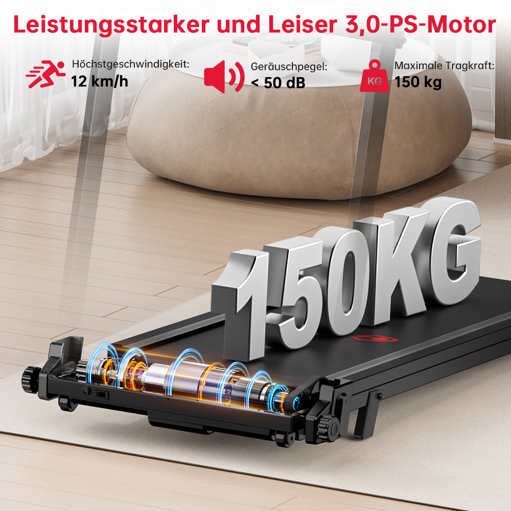 Klappbares Laufband Q8, 1-12 KM/H, 5% Manuelle Steigung