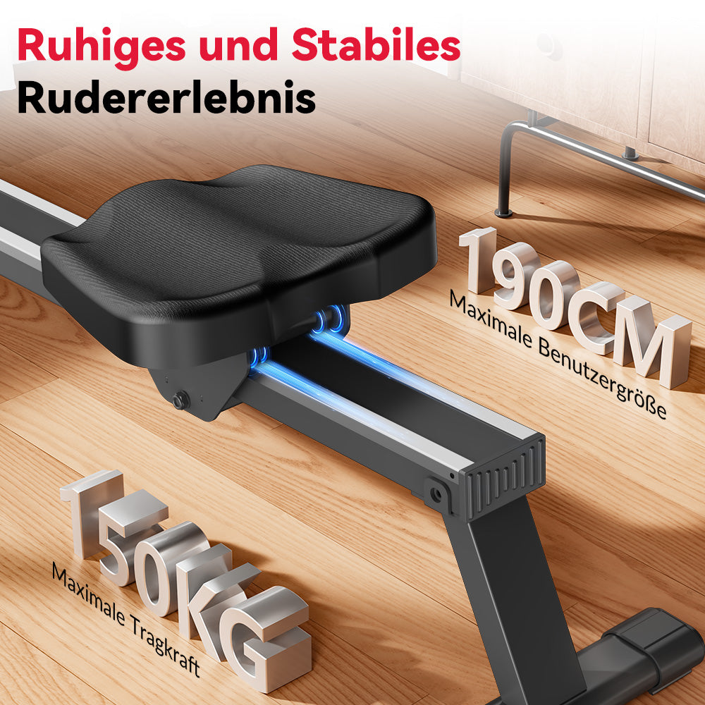 Magnetisches Rudergerät, 16-Stufen-Widerstand
