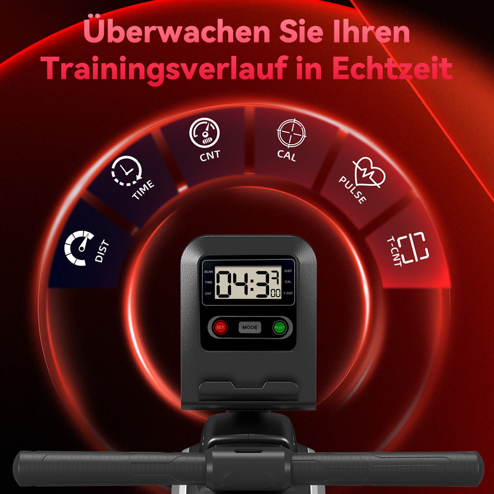 Magnetisches Rudergerät, 16-Stufen-Widerstand