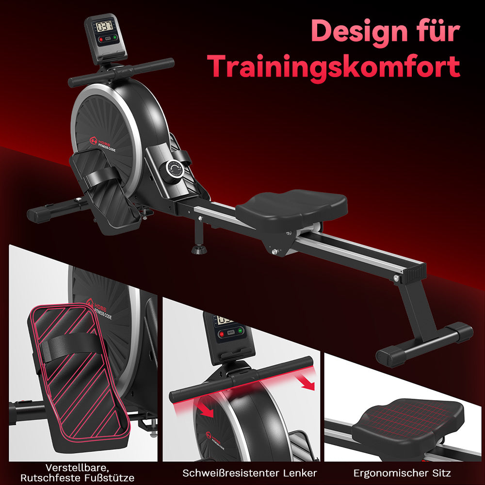 Magnetisches Rudergerät, 16-Stufen-Widerstand