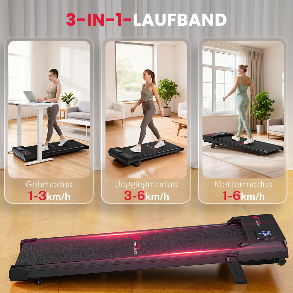 Laufband T7, Tempo 1-6KM/H, 5 % Manuelle Steigung