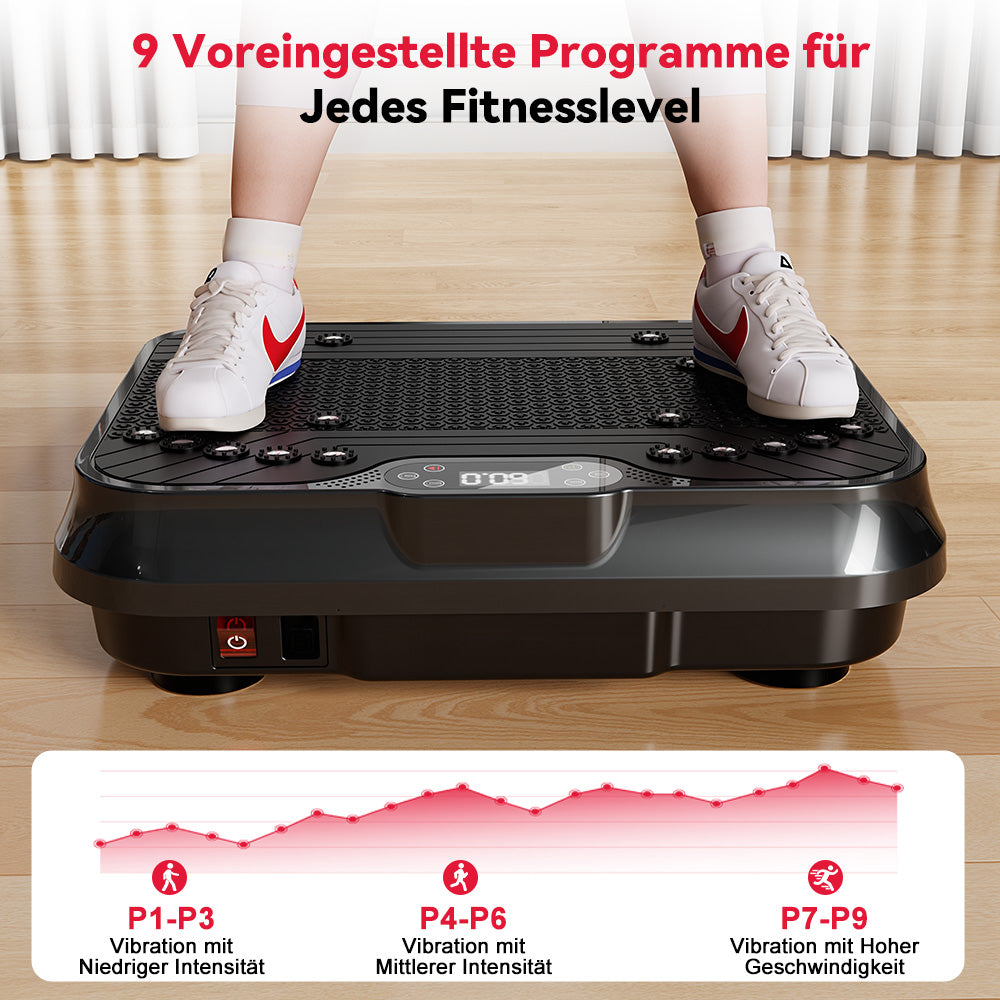 Fitness-Vibrationsplatte F1, 250 Intensitätsstufen