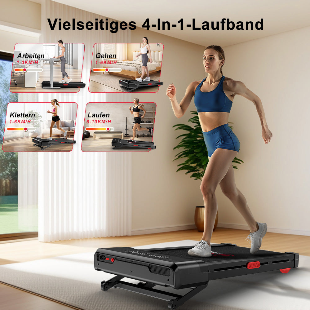 Laufband Y1 mit 0-12 % Automatischer Steigung, Geschwindigkeit 1-10KM/H