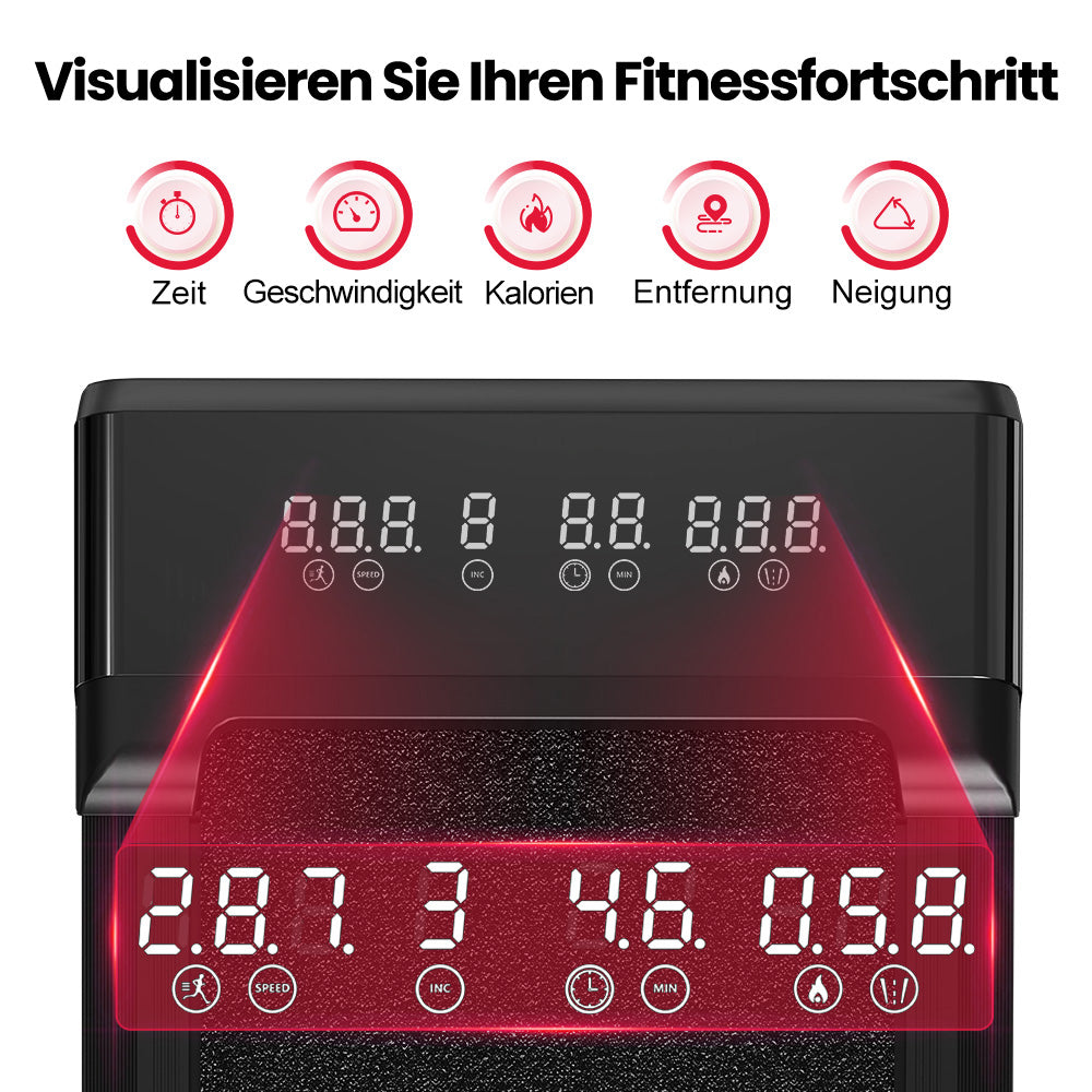 Laufband Y1 mit 0-12 % Automatischer Steigung, Geschwindigkeit 1-10KM/H