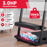 Klappbares Laufband A2, 1–12 KM/H, Bluetooth-Musik und APP-kompatibel