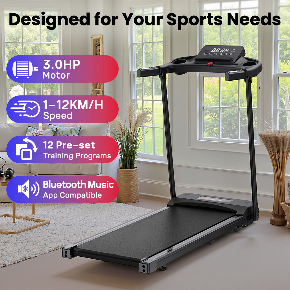 Klappbares Laufband A2, 1–12 KM/H, Bluetooth-Musik und APP-kompatibel