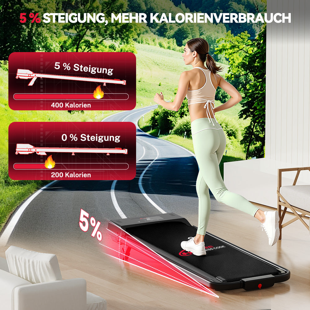 Klappbares Laufband C1, Tempo 1-10KM/H, 5 % Manuelle Steigung