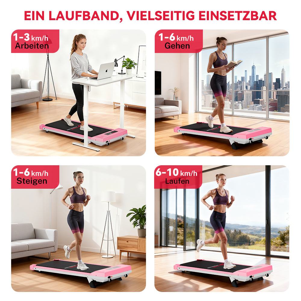 Laufband C1, Tempo 1-10KM/H, 5 % Manuelle Steigung