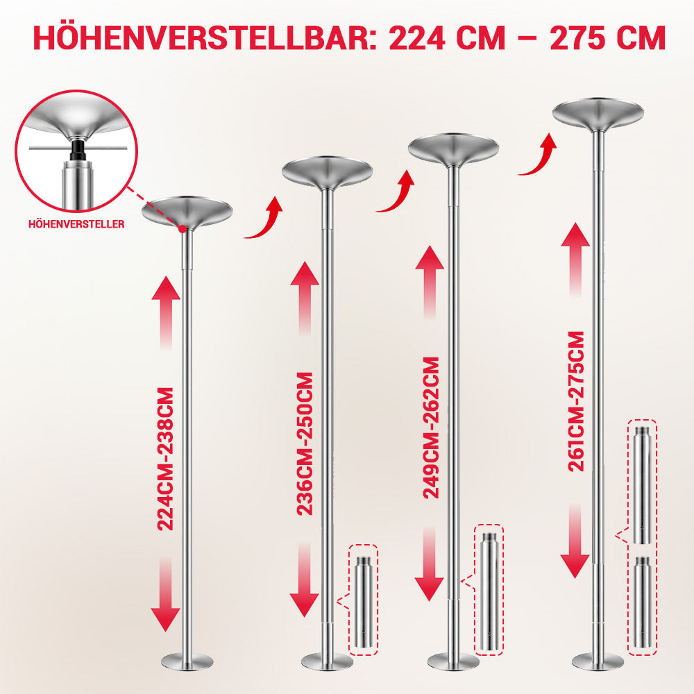 Höhenverstellbare Turnstange für Fitness