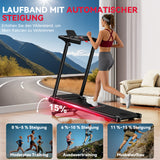Klappbares Laufband Q5 mit Steigung, Bürstenlosem Motor, Geschwindigkeit 1–12 Km/H