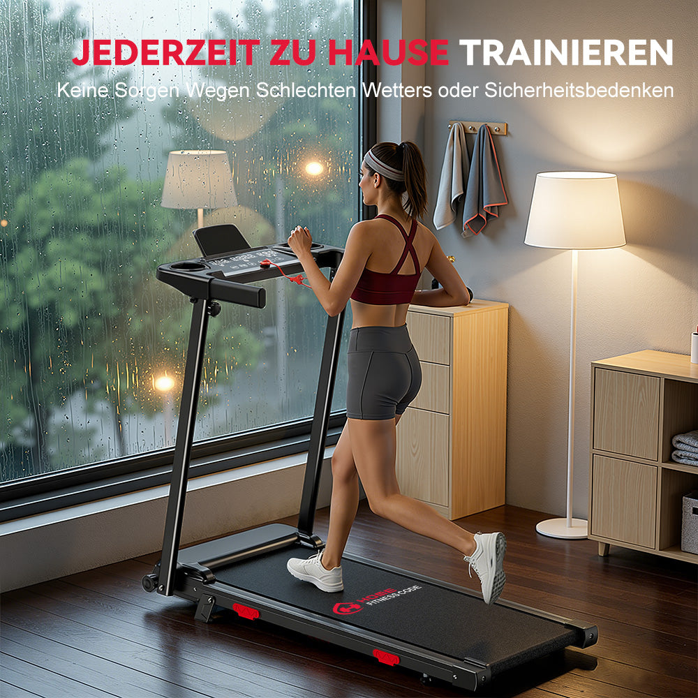 Klappbares Laufband Q5 mit Steigung, Bürstenlosem Motor, Geschwindigkeit 1–12 Km/H