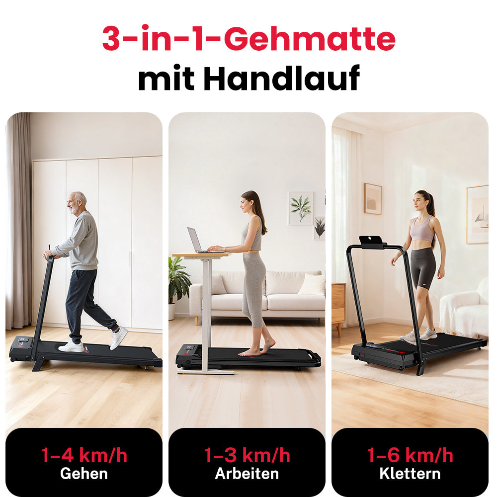 Laufband T7, Tempo 1-6KM/H, 5 % Manuelle Steigung