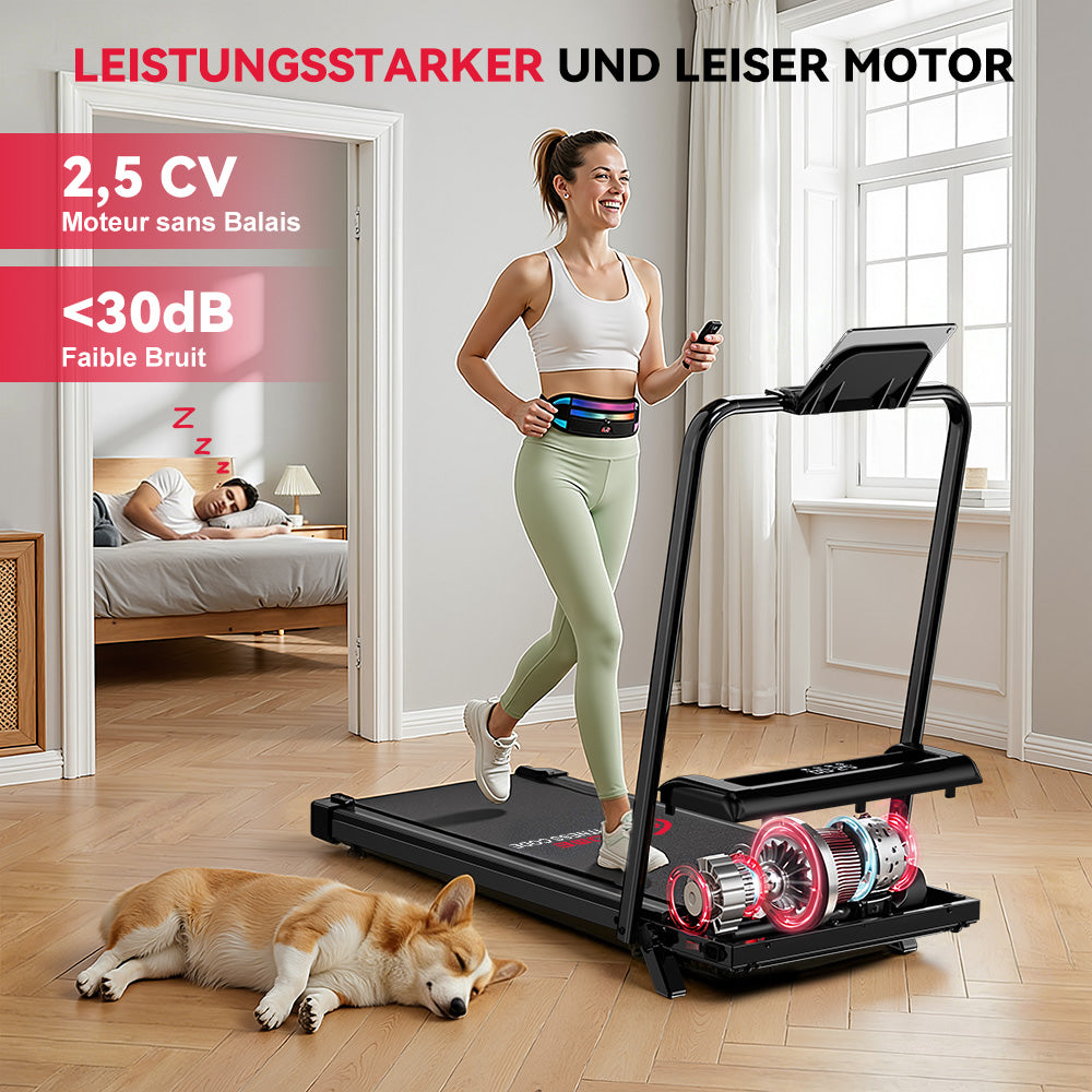 Laufband Z3 mit Bürstenlosem Motor, Tempo 1-6KM/H, 5 % Manuelle Steigung