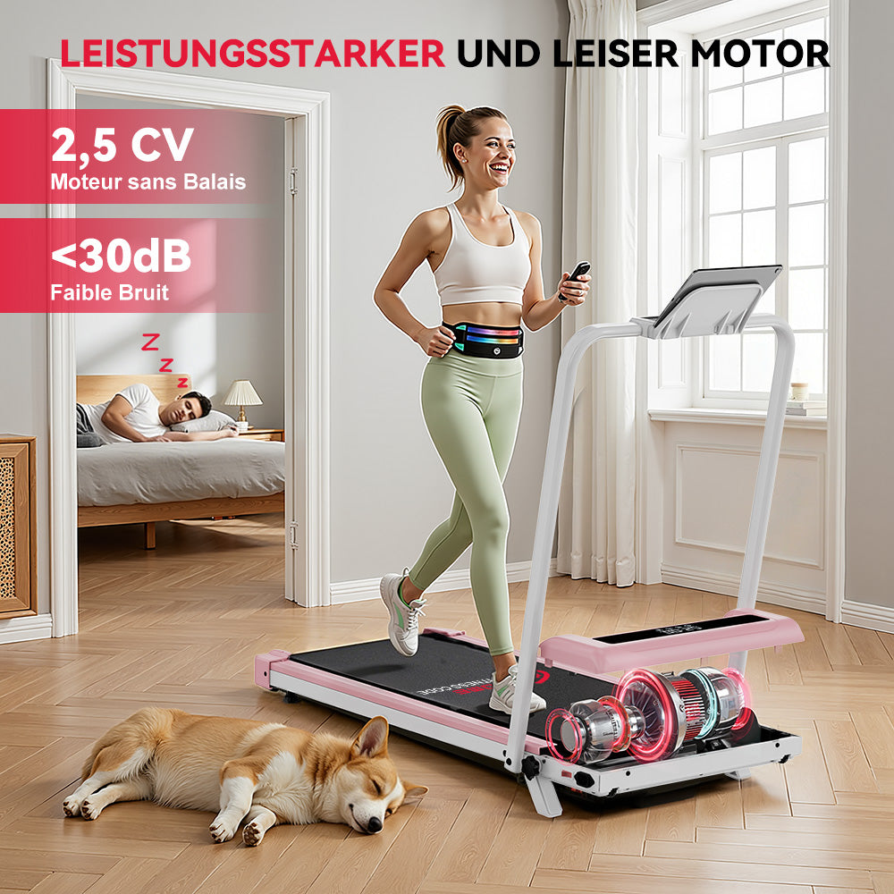 Laufband Z3 mit Bürstenlosem Motor, Tempo 1-6KM/H, 5 % Manuelle Steigung