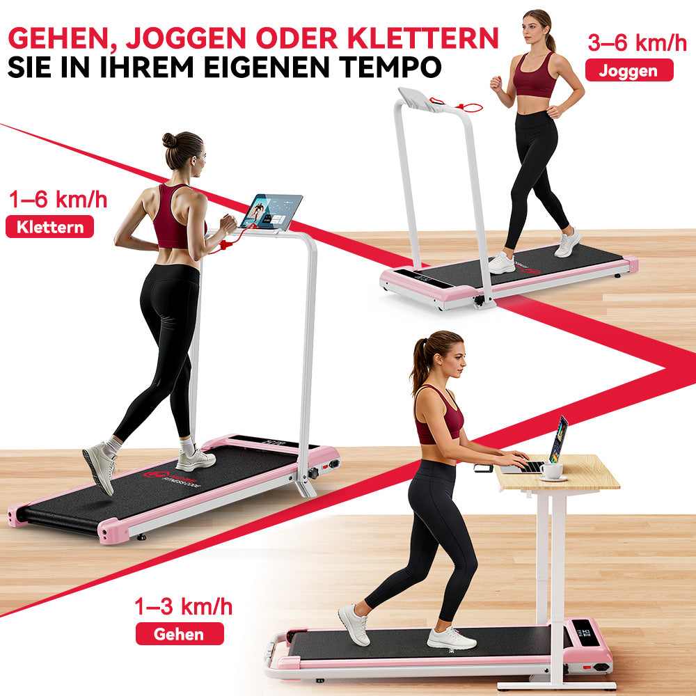Laufband Z3 mit Bürstenlosem Motor, Tempo 1-6KM/H, 5 % Manuelle Steigung