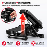 Hydraulischer Mini-Stepper mit Widerstandsbändern