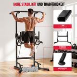 Power Tower Dip Station A1, mit Widerstandsbändern