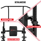 Power Tower Dip Station A1, mit Widerstandsbändern