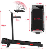 Klappbares Laufband Q2 Pro mit 5 % Manuelle Steigung, Geschwindigkeit 1–10 km/h (Neue Version)