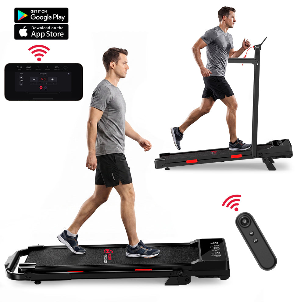 Klappbares Laufband Q2 Pro mit 5 % Manuelle Steigung, Geschwindigkeit 1–10 km/h (Neue Version)