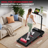Klappbares Laufband Q2 Pro mit 5 % Manuelle Steigung, Geschwindigkeit 1–10 km/h (Neue Version)