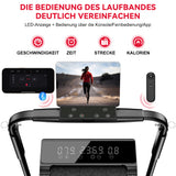 Klappbares Laufband Q2 Pro mit 5 % Manuelle Steigung, Geschwindigkeit 1–10 km/h (Neue Version)
