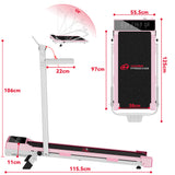 Klappbares Laufband Q2 Pro mit 5 % Manuelle Steigung, Geschwindigkeit 1–10 km/h (Neue Version)