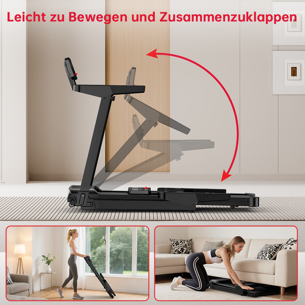 Klappbares Laufband Q8, 1-12 KM/H, 5% Manuelle Steigung