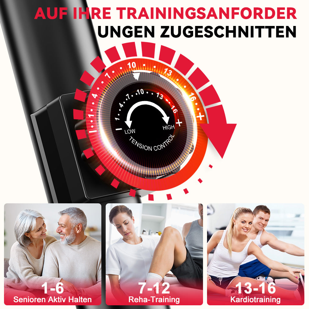 Liegeergometer X1, 16 Widerstandsstufen