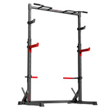 Kniebeuge Half-Rack mit Klimmzugstange