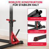 Kniebeuge Half-Rack mit Klimmzugstange