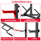 Kniebeuge Half-Rack mit Klimmzugstange
