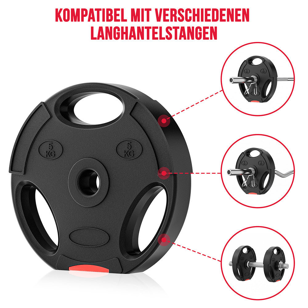 1-Zoll-Standard-Hantelscheiben, 5 x 5KG