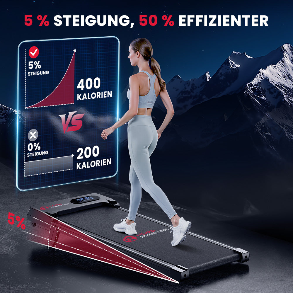 Laufband T7, Tempo 1-6KM/H, 5 % Manuelle Steigung