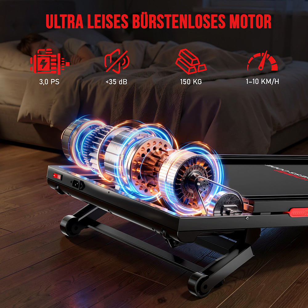 Laufband Y5 mit Bürstenlosem Motor, 0 % - 15 % Automatische Steigung