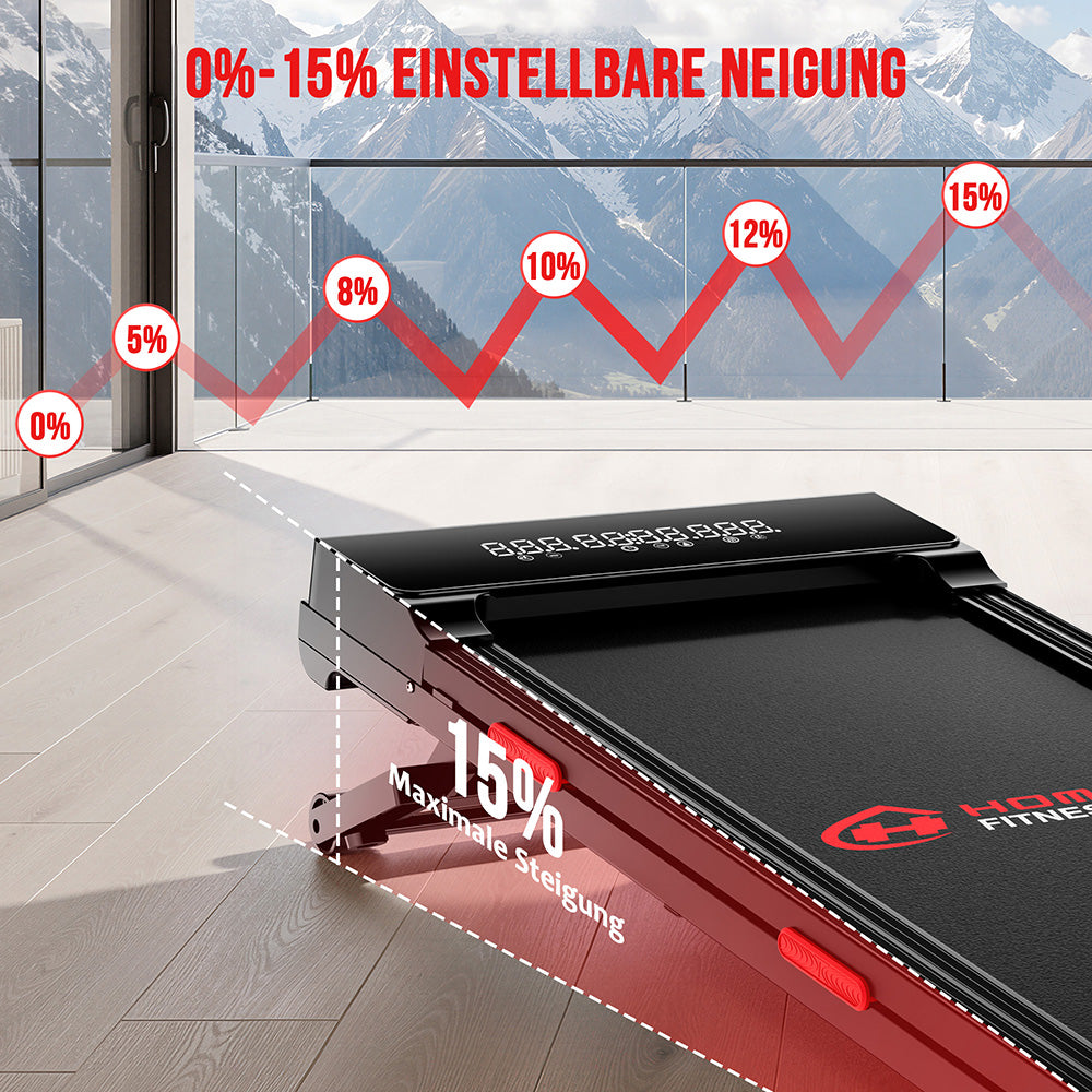 Laufband Y5 mit Bürstenlosem Motor, 0 % - 15 % Automatische Steigung