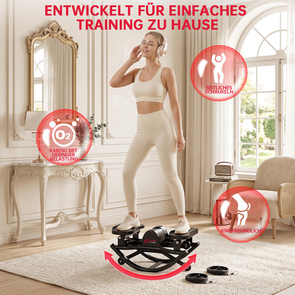 U-förmiger Stepper mit Widerstandsband & Rutschfester Matte