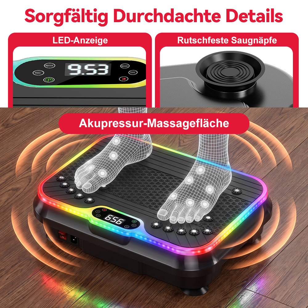 Fitness-Vibrationsplatte F1, 250 Intensitätsstufen