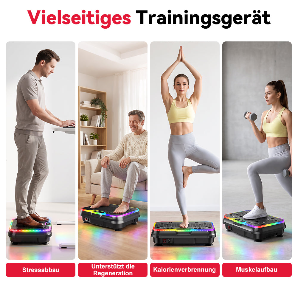 Fitness-Vibrationsplatte F1, 250 Intensitätsstufen