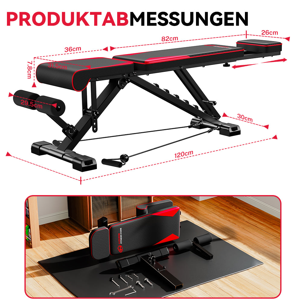 Faltbare Trainingsbank