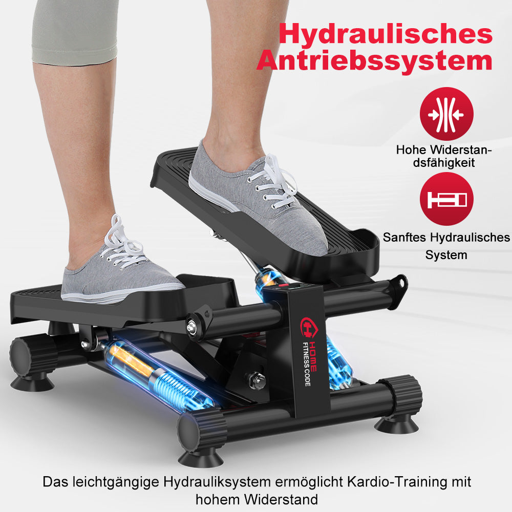 Hydraulischer Mini-Stepper mit Widerstandsbändern