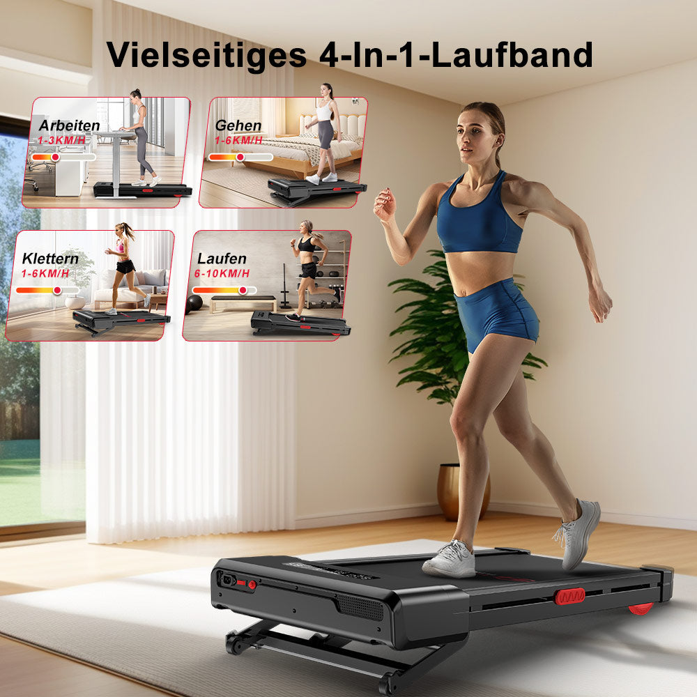 Laufband Y1 mit 0-9 % Automatischer Steigung, Geschwindigkeit 1-10KM/H